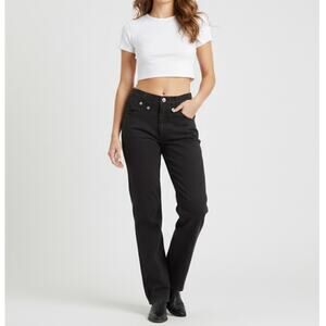 Vintage 90s LawMan Straight Leg Jeans Black Denim Western Y2K Juniors 13 Grunge